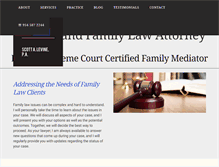 Tablet Screenshot of levinefamilylaw.com